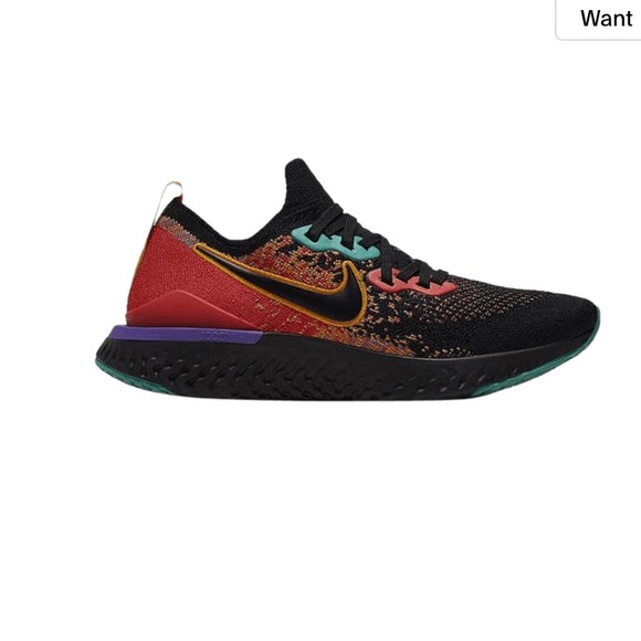 Nike Epic Flyknit React🖤 - Picture 1 of 6